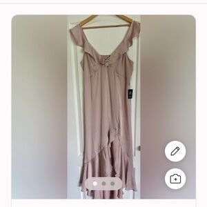 Express Mauve High Low Dress